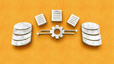 Datenmigration Grafik in der Daten von einem System zum anderen verschoben werden